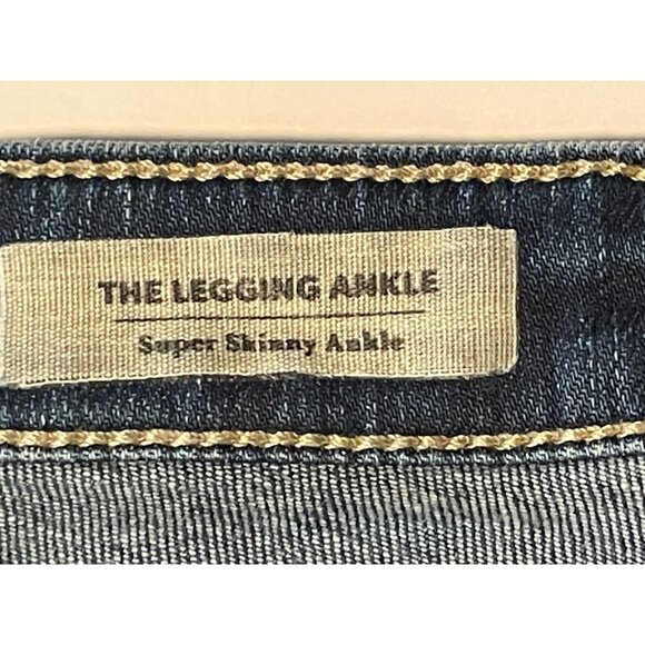 AG Adriano Goldschmied jeans womens 26 27 x 28 legging super skinny ankle blue - Picture 10 of 11